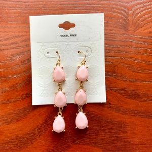 Baby Pink Nickel Free Chandelier Earrings